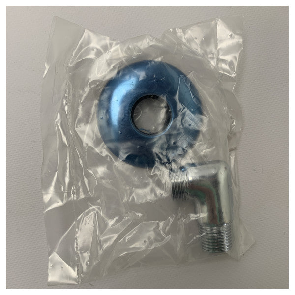 Коліно 90 градусів з розеткою I.S.A 66400 фітинг для труб