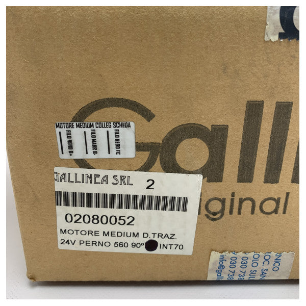 Gallinea Medium 24V witter wiper mutur 560 90 grad - 02080052