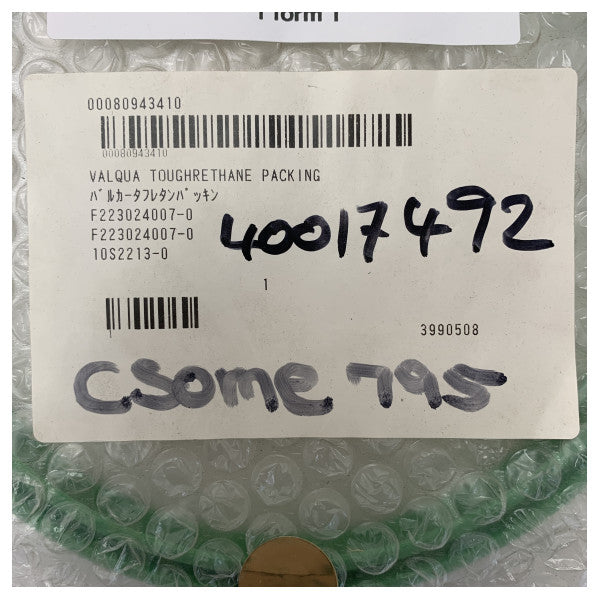 Furuno Valqua Toughrethane Marine Packing F223024007-0 Міцне зелене ущільнення для двигунів