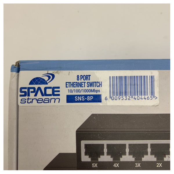 Space Stream 8-Port Gigabit Ethernet Switch 10/100/1000 Mbps for Reliable Networking