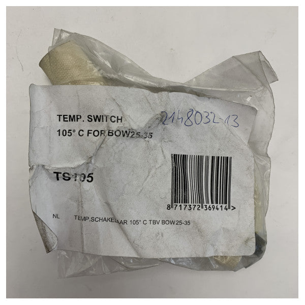Vetus TS105 - Temperature Switch 105�C for BOW25-35