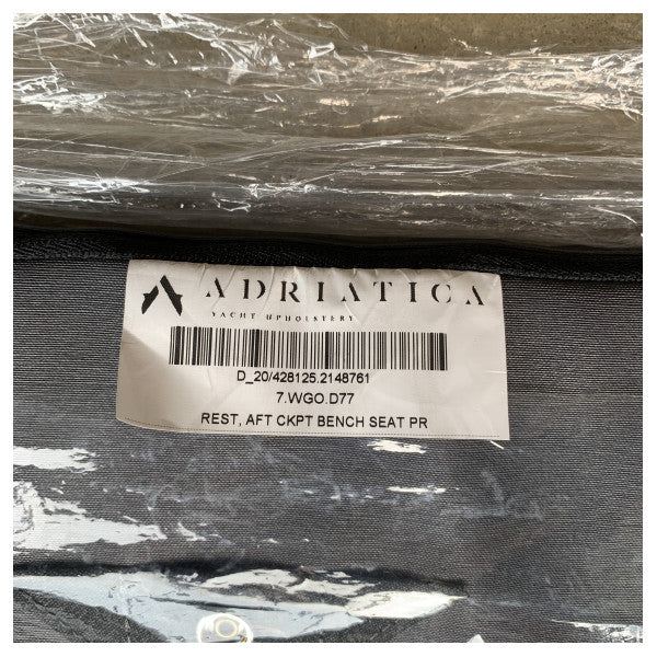 Uttern D77 Aft Cockpit Pilot Seat Bench Cushion Anthracite - 2148761