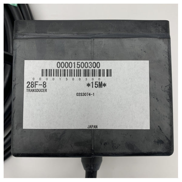Furuno FCV-1900 Marine Sonar Transducer 28F-8 with 15m Cable for Accurate Underwater Detection
