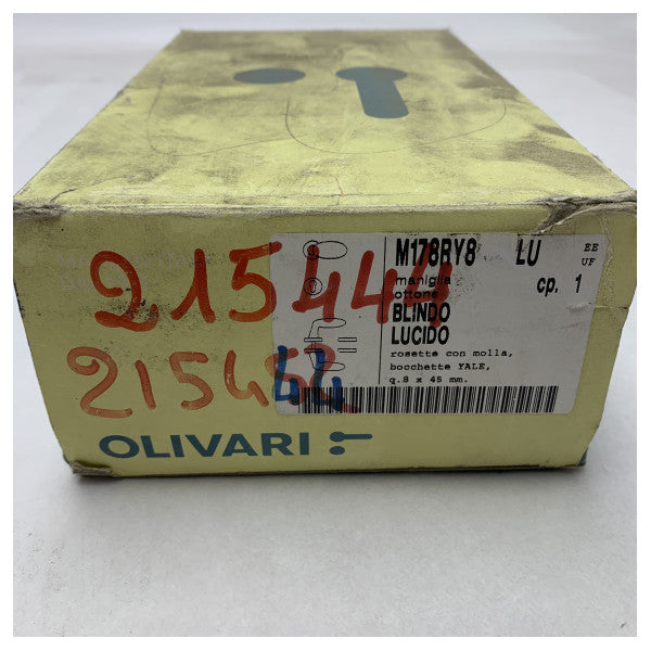 Olivari M178RY8-LU set di maniglie per porte in ottone con accessori dorati