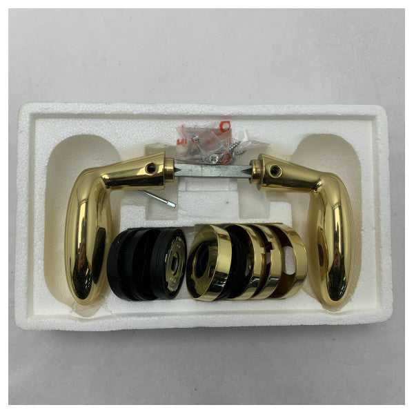 Olivari M178RY8-LU set di maniglie per porte in ottone con accessori dorati