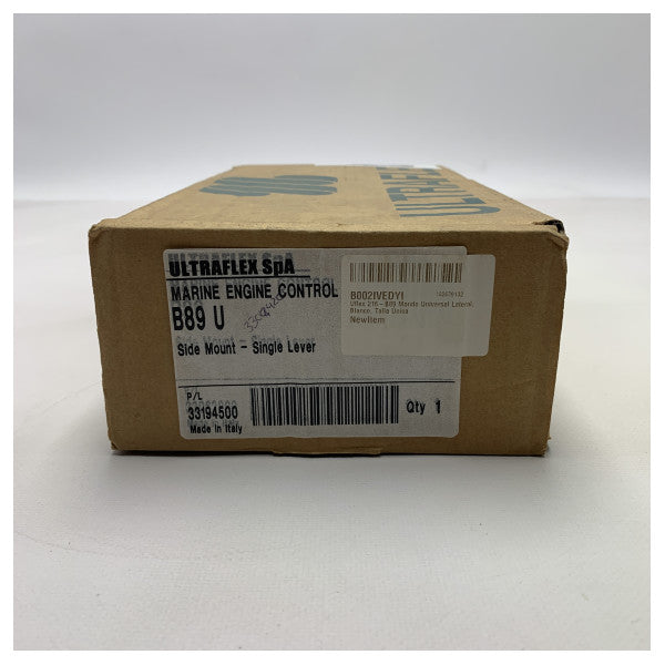 Ручка дросельної заслінки двигуна Ultraflex B89 з боковим кріпленням біла - B89 U