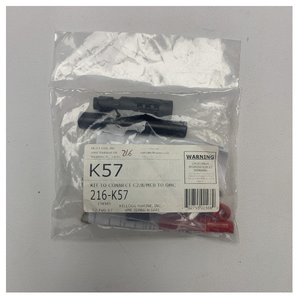 З'єднувальний комплект Uflex Ultraflex K57 для рульових тросів C33 C2 C8