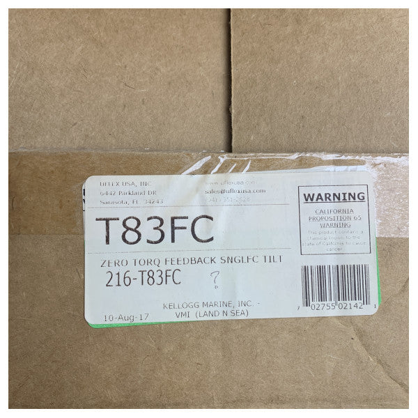 Uflex T83FC поворотний шолом з нульовим крутним моментом з однокабельним керуванням