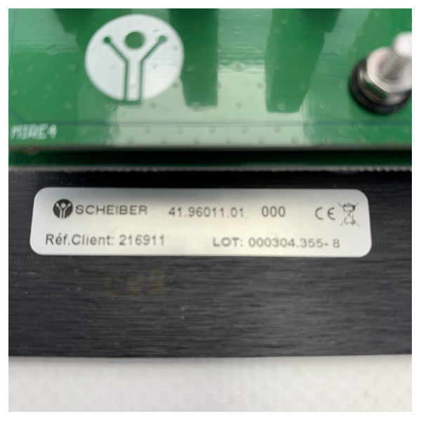 Scheiber 12V DC 10ファンクション電気スイッチパネル ブラック - 41.96011.01