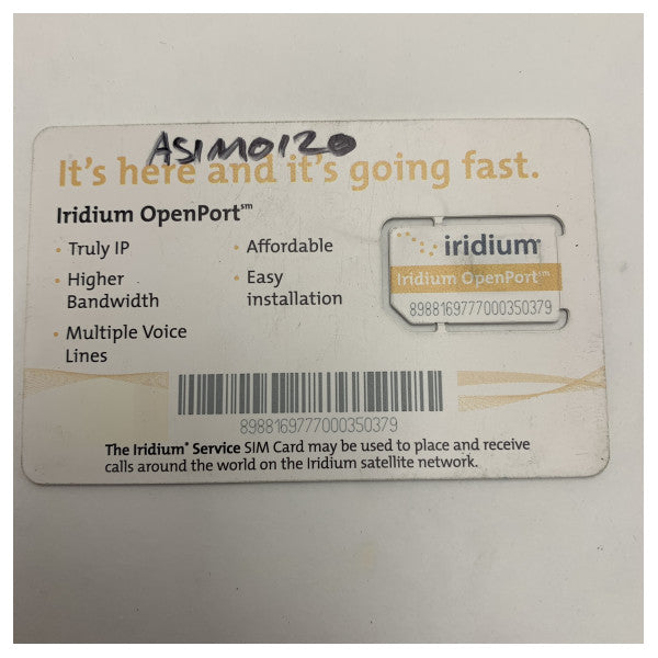 Iridium SIM Card for Maritime Satellite Communication
