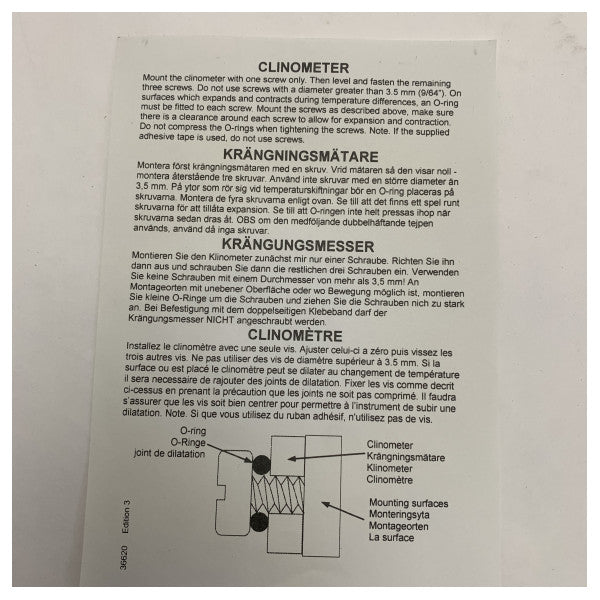 Garmin Marine Clinometer ��35�� for Precise Heel Angle & Powertrim Control on Boats