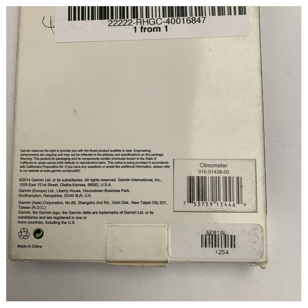 Garmin Marine Clinometer ��35�� for Precise Heel Angle & Powertrim Control on Boats
