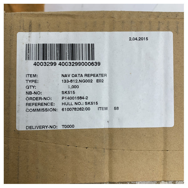 Raytheon Anschutz 133-812.NG002 ナビデータリピーターディスプレイ