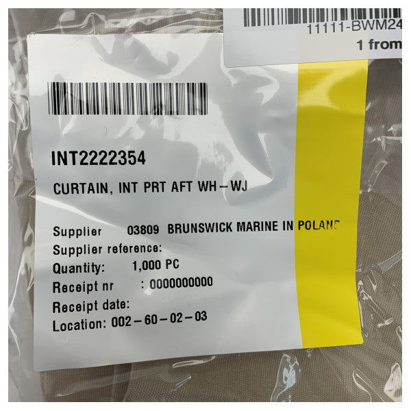 Quicksilver 755 Weekend Steuerbord Achterkabinenvorhang - 2222354