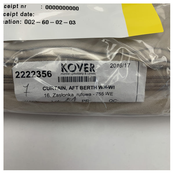 クイックシルバー 755 ウィークエンド アフトキャビン カーテン - 2222356