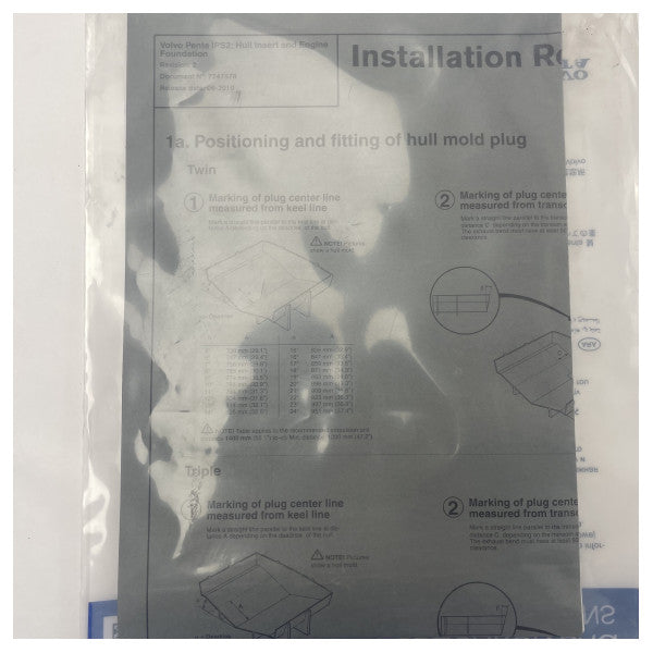 Фланець вставки корпусу Volvo Penta з алюмінію IPS - 22495837