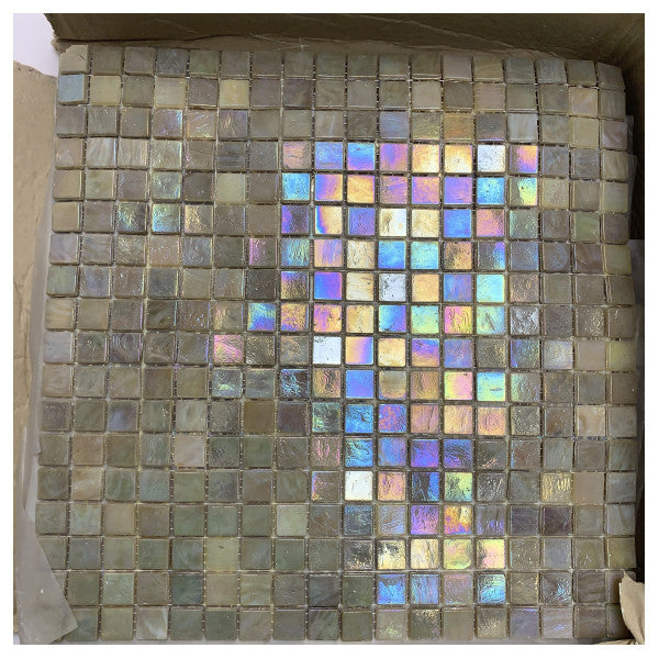 High-Quality Iridescent Glass Mosaic Tiles for Marine Walls and Floors - Waterproof, Corrosion-Resistant, Easy Installation