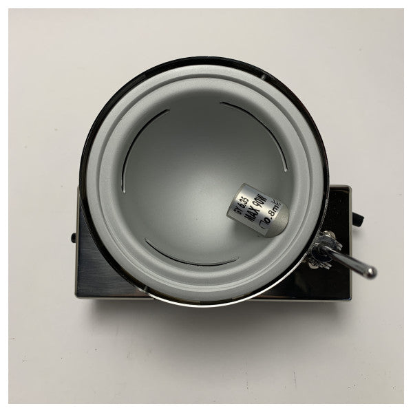 Viabizzuno Mexcal Spot Wall Light 1 CP Chrome - Durable Marine Wall Lamp with GY6.35 Fitting for Boats and Nautical Interiors