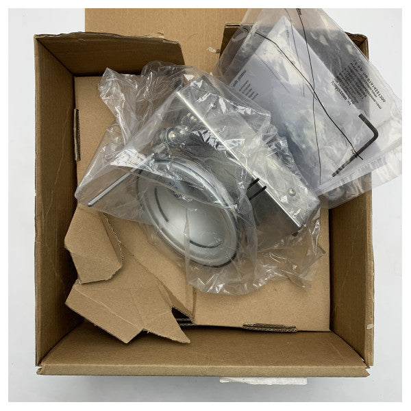 Viabizzuno Mexcal Spot Wall Light 1 CP Chrome - Durable Marine Wall Lamp with GY6.35 Fitting for Boats and Nautical Interiors