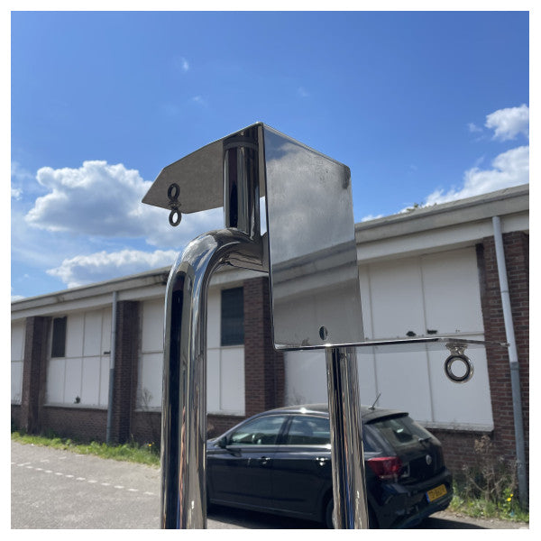 Riva 115 albero luci in acciaio inox | staffa radar