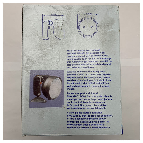 Hella Marine HM8502 998 502-001 ręczny reflektor o kompaktowej konstrukcji