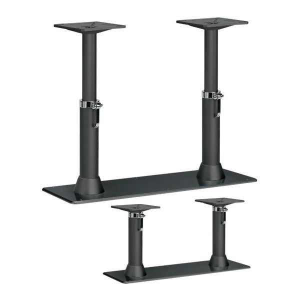 Besenzoni T138 MGF pedestal de mesa com apoio duplo a gás branco