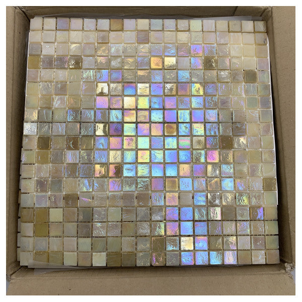 Piastrelle di mosaico di vetro di qualità marina - Impermeabili, resistenti alle intemperie, effetto perlato per barche e uso esterno