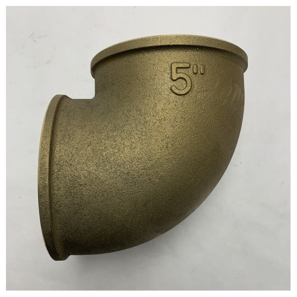 Guidi Brass 5 Inch 90 Degree Elbow Fitting Filettatura femmina-femmina Resistente alla corrosione di grado marino - 0090#100014