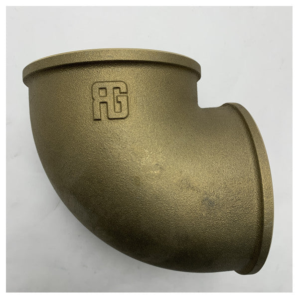 Guidi Brass 5 Inch 90 Degree Elbow Fitting Filettatura femmina-femmina Resistente alla corrosione di grado marino - 0090#100014