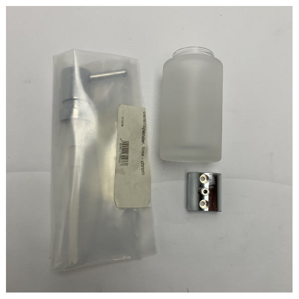 Dornbracht Wall-Mounted Lotion Dispenser with Chrome and Frosted Glass - 83430970-00