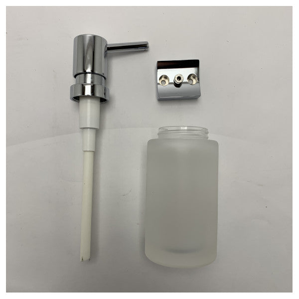 Dornbracht Wall-Mounted Lotion Dispenser with Chrome and Frosted Glass - 83430970-00