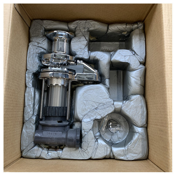 Maxwel RC10 8 mm ankerwinch dæk enhed med gearkasse i rustfrit stål - P102541
