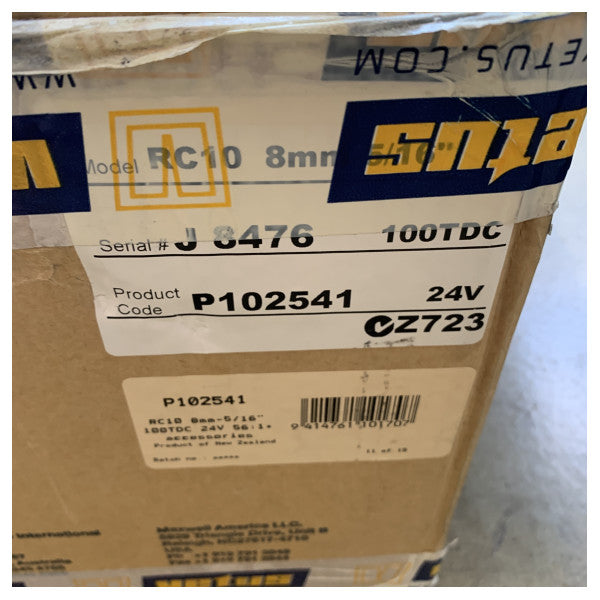 Maxwel RC10 8 mm ankerwinch dæk enhed med gear i rustfrit stål - P102541