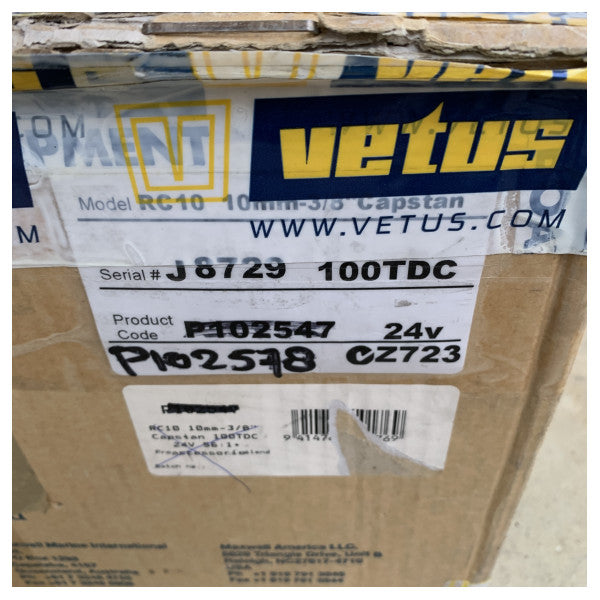 Maxwell P102578 RC10 10 mm verricello elettrico in acciaio inossidabile 24V