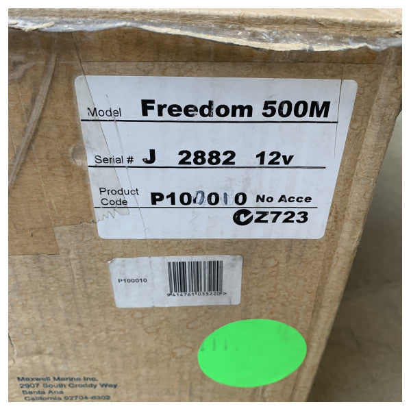 Maxwell Freedom 500M elektrisk ankerwinch 500W 12V - P100010