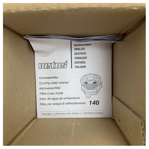 Vetus Marine Water Strainer FTR140 - Vattenfilter för båtar 13-19 mm in-/utlopps