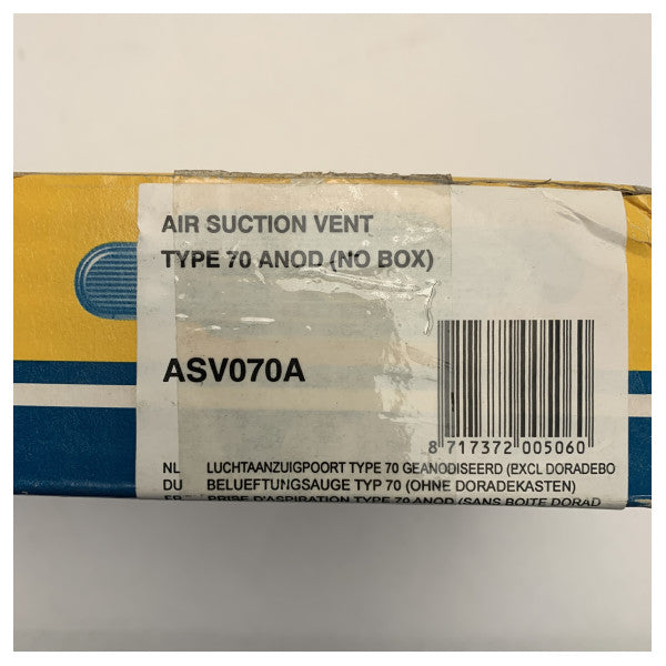 Grelha de Ventilação Vetus Marine Air Tipo 70 Alumínio Anodizado � Com Fendas ASV 70