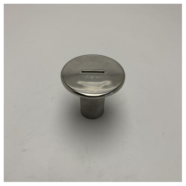 Vetus Stainless Steel Water Filler Cap for Boats - 38mm Marine Deck Fill with 87mm Lid