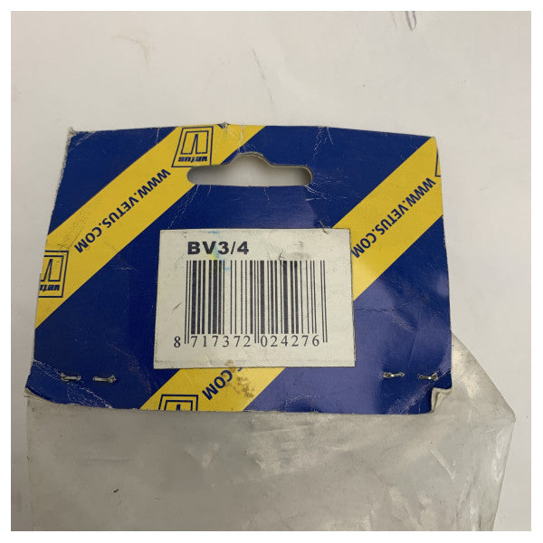 Złączka morskie ze stali nierdzewnej Vetus do montażu w kadłubie 3/4 cala dla łodzi i jachtów - BV3/4