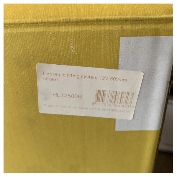 System hydrauliczny elektryczny Vetus do podnoszenia łodzi 350 KGF 12V - Zestaw do podnoszenia luków morskich o skoku 500 mm