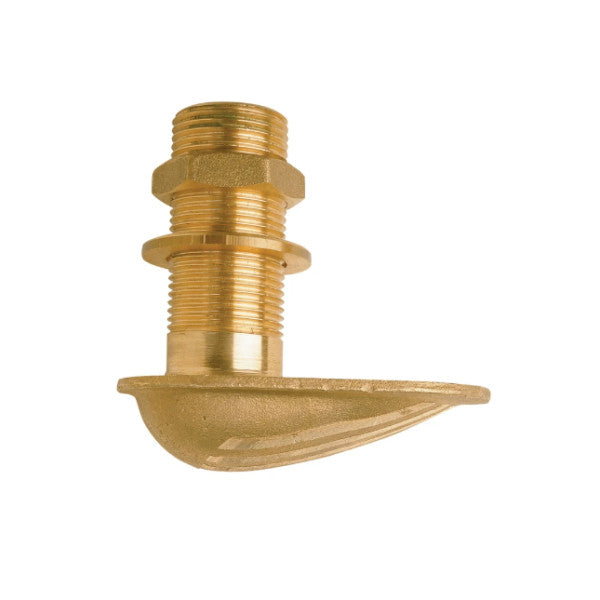 Vetus Brass Boat Water Scoop Strainer 1 1/2 Inch - Marine Through Hull Intake for Boats and Yachts