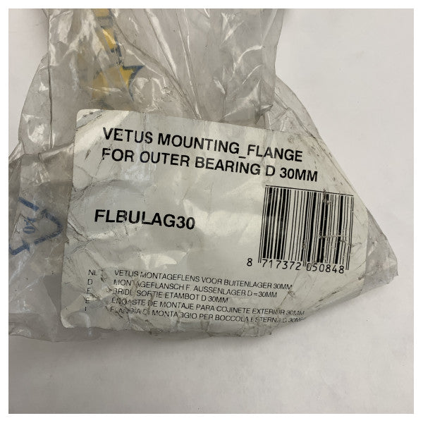 プロペラシャフト用のVetusブラス30mmマウントフランジ - FLBULAG30