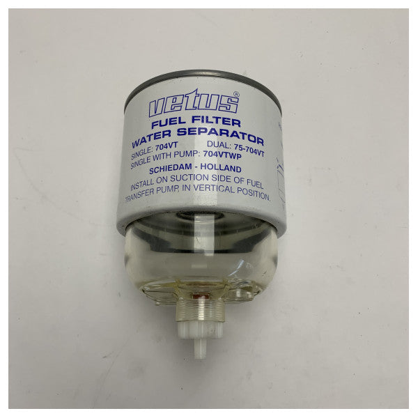 Element filtra paliwa Vetus VT04 z separatorem wody do silników diesla - morski system filtracji paliwa
