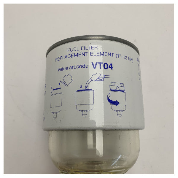 Element filtra paliwa Vetus VT04 z separatorem wody do silników diesla - morski system filtracji paliwa