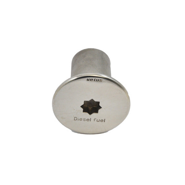 Vetus Stainless Steel Diesel Fuel Deck Filler Cap 51mm - CAPF51W