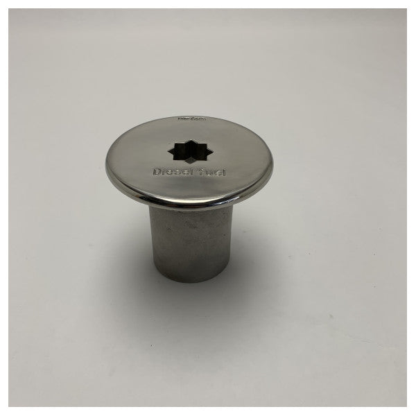 Vetus Stainless Steel Diesel Fuel Deck Filler Cap 51mm - CAPF51W
