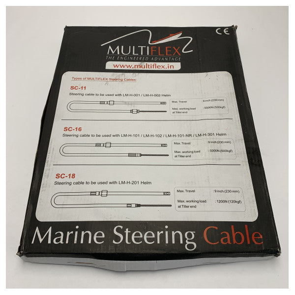 Multiflex SC-18 Steering Cable for LM-H-201 Helm - Durable Marine Steering Solution