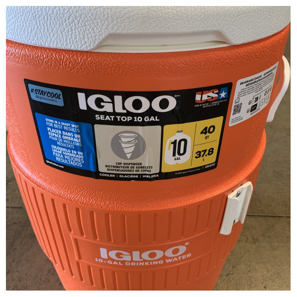 Igloo Vanddispenser 400 - Stor 38L Isoleret Drikkevandskøler - 97000042343