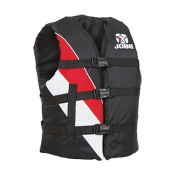 Giubbotto di salvataggio universale Jobe in nylon rosso a 4 fibbie - 240411006