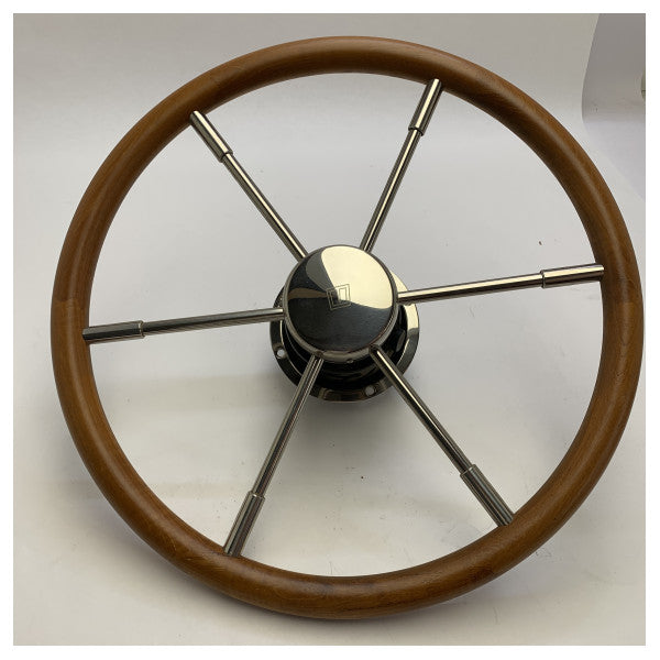 Bomba de dirección hidráulica Vetus HTP3010B con volante de caoba